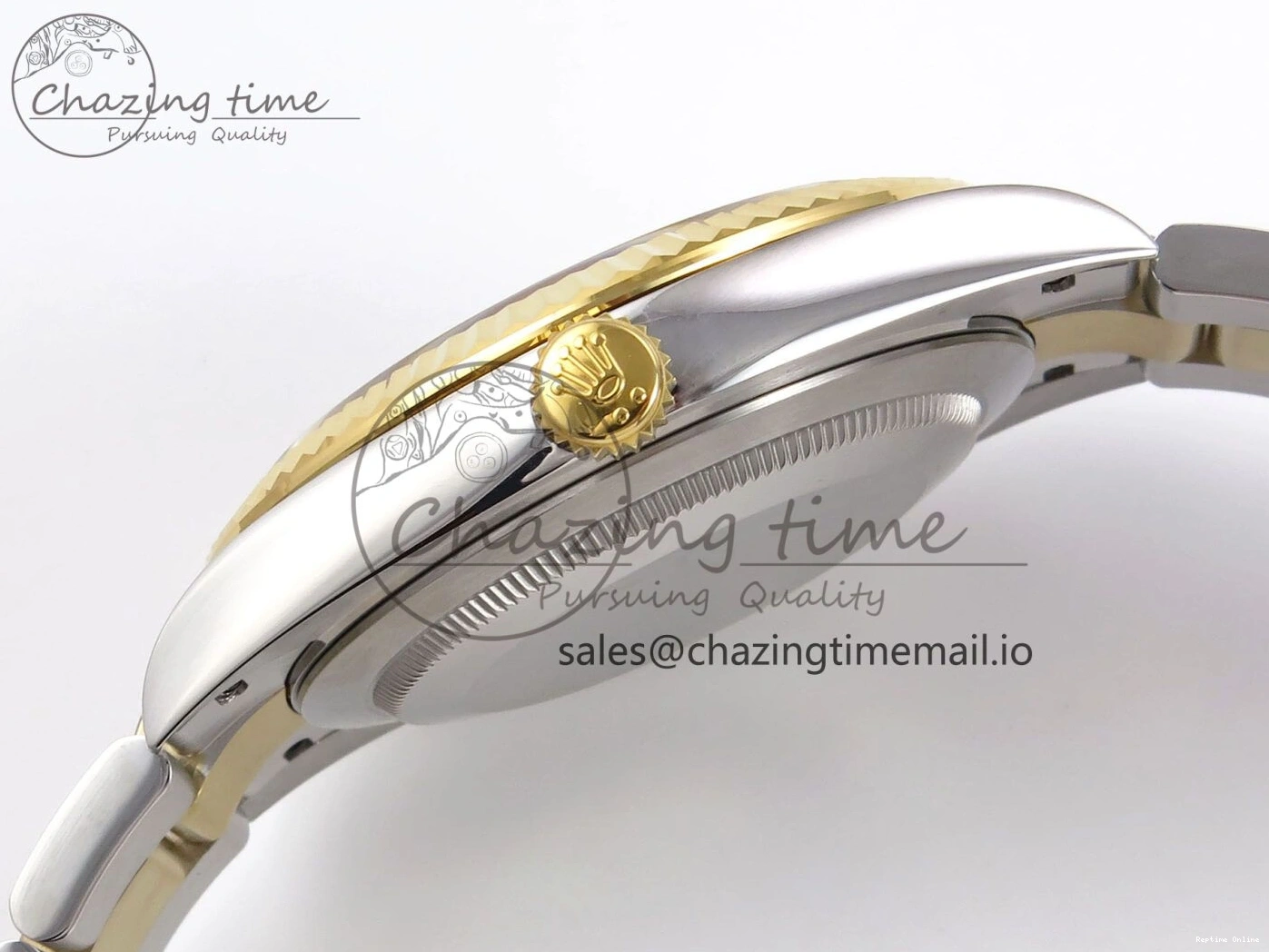 0215 DateJust 41 126333 EWEF Best Edition YG Stick Dial on SS YG Oyster Bracelet A Durable 971